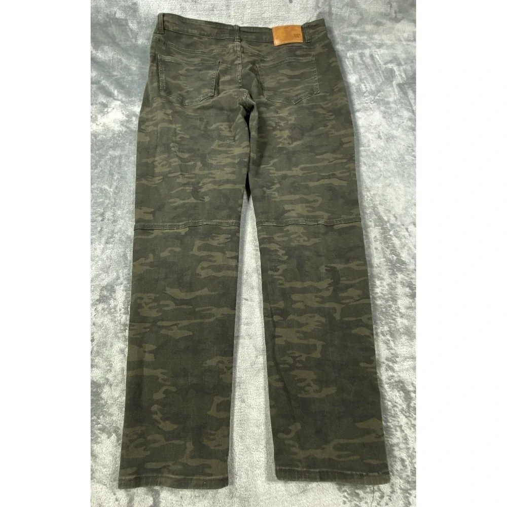 Waimea Jeans Men 38x30 Green Skinny Biker Moto Ribbed Distressed Denim Pants Y2K